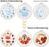 Louise Maelys 3 Set Animal Embroidery Kits for Beginners with Autumn Squirrel Hedgehog Fox Pattern,Adults Starter Cross Stitch Kit DIY Needlepoint...