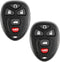 2X KeylessOption Key Fob Replacement for 2015 2006 2007 2008 2009 2010 2011 2012 2013 Buick Lucerne Cadillac DTS Chevrolet Chevy Impala Monte Carl...