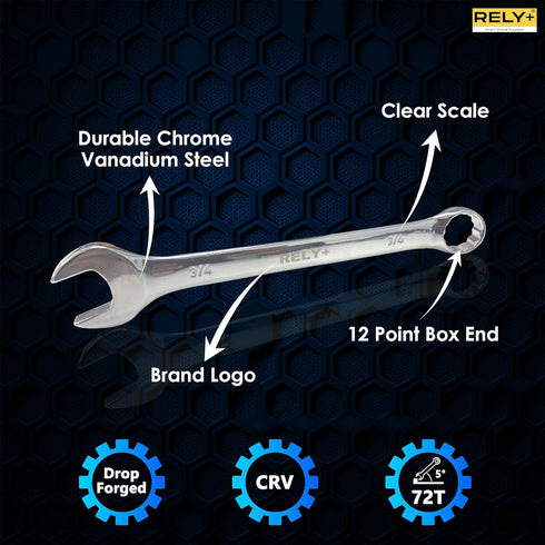7Pcs Ratcheting Wrench Set with Rack Organizer, CR-V Steel | 8-18 mm Metric Combination Ratchet Wrenches Set | Combination Wrenches Set for Bicycl...