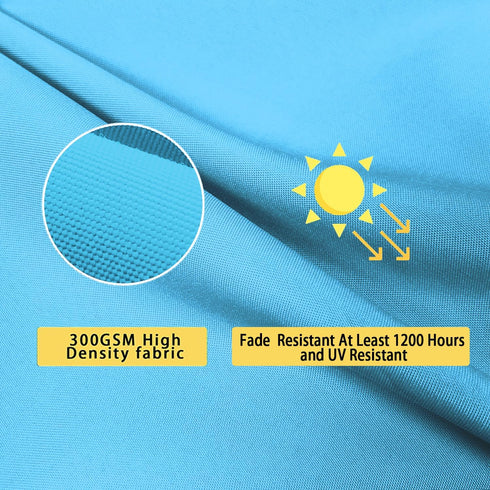 All Smiles Outdoor Waterproof Throw Pillow Covers 18x18 Set of 2 Sky Blue Decorative Patio Tent Bed Sofa Living Room Furniture Sunbrella Cushion C...