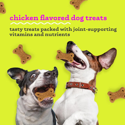 Wags & Wiggles Super HIPS Functional Treats for Dogs, Chicken Flavor, 5.5 Resealable Bag | Hip & Joint Support Dog Treats with Green Lipped Mussel...