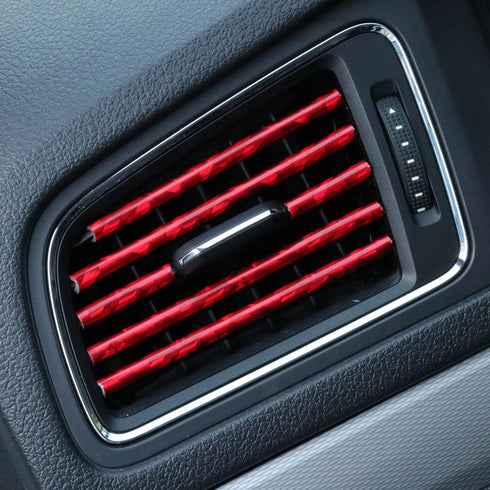 LivTee 20 Pieces Car Air Conditioner Decoration Strip for Vent Outlet, Universal Waterproof Bendable Air Vent Outlet Trim Decoration, Car Interior...