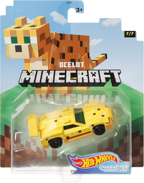 Hot Wheels 2020 Minecraft Gaming 1/64 Character Cars -Ocelot Vehicle (7/7)...