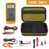Comecase Hard Carrying Case for Fluke 87-V/ 87V Max/ 88V Digital Multimeter, Protective Travel Storage Bag - Black + Yellow Pocket...