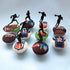 36 PCS Rugby Ball Cupcake Toppers Football Players Sport Cupcake Picks Super Rugby Sports Theme Baby Shower Birthday Party Cake Decorations Suppli...