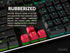 Rubberized Keycap Set | Double shot Translucent | ABS + TPR | OEM Profile for Mechanical Gaming Keyboard (Red, 23 Keys)...