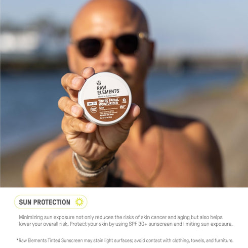 Raw Element Ultra-Moisturizing Tinted Face Cream, Non Toxic Mineral Face Sunscreen, Daily Tinted Moisturizer, Non-Nano Zinc Oxide, Reef Friendly, ...