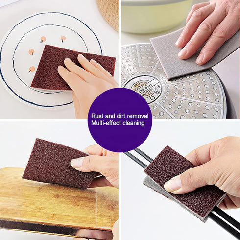 20pcs Nano Carborundum Sponge, Emery Sponge Brush Clean Eraser Scrub, Kitchen Magic Cleaning Sponge for Removing Rust Cleaning Pots and Pans, Hous...