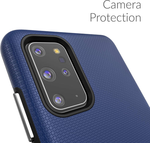 Crave Dual Guard for Samsung Galaxy S20+ Case, Shockproof Protection Dual Layer Case for Samsung Galaxy S20+, S20 Plus 5G - Navy...