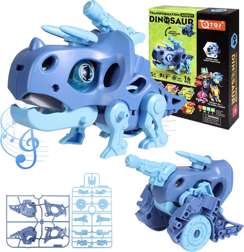 Robot Dinosaur Toys Triceratops Transformed into Ground Chariot Transforming Toys Take Apart Dinosaur Toys - Gift Toys for boys 5 6 7 8 9 Years Ol...