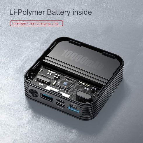 Portable Charger 10000mAh Power Bank, iPhone Charger,Ultra Compact Backup Battery with Built in Cable Compatible with iPhone 11/XS/XR/X/8/8P/7/6/6...