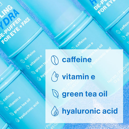 wet n wild Cooling Hydra De-Puffer, Soothing Stick with Vitamin E & Caffeine, Instant Skin Refreshments For All Skin Types, Vegan & Cruelty-Free...