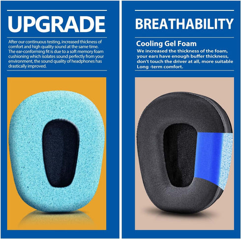 B450-XT B550-XT Kit Replacement Ear Pads Cushion Compatible with B450-XT B550XT Headset I B450 B550 XT Accessories (Cooling Gel)...