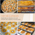 (9 Pack) Silicone Dehydrator Sheets, Dostk Premium Non Stick Dehydrator Mats for Fruit Dryer Mesh, Dehydrator Tray Liner Reusable (14 x 14 inch)...
