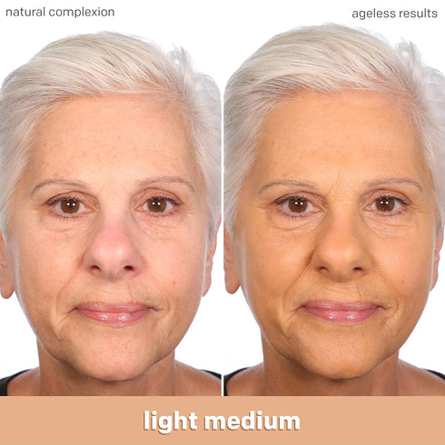 Almay Anti-Aging Foundation, Smart Shade Face Makeup with Hyaluronic Acid, Niacinamide, Vitamin C & E, Hypoallergenic-Fragrance Free, 200 Light Me...