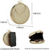 Gets Women Top Handle Handbags Tote Bag Clutch Purse for Women With Rhinestone Circular Ring...