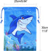 Fepito 12 Pack Shark Drawstring Bags - Shark Party Favors & Goodie Bags for Shower Party...
