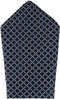 Trafalgar Men's Rowan Geometric Pattern 12x12 Silk Pocket Square...