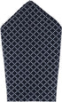 Trafalgar Men's Rowan Geometric Pattern 12x12 Silk Pocket Square...