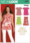 Simplicity U06871A New Look Easy to Sew Misses' Pullover Tunic and Top Sewing Pattern Kit, Code 6871, Sizes 10-22...