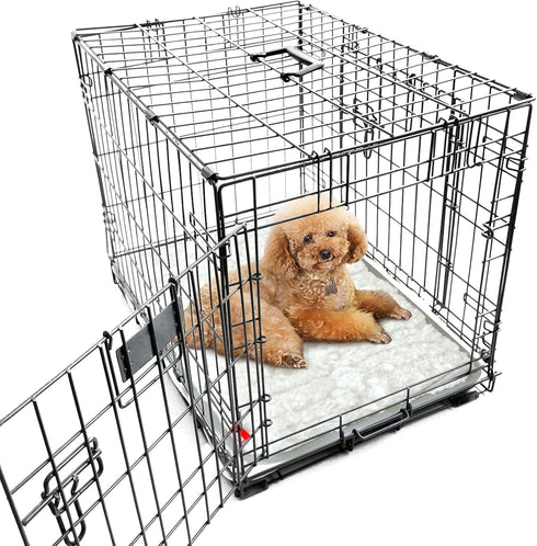 Dog Bed Crate Mat(21" X 14"), Soft Plush Dog Bed Pad Machine Washable Crate Pad, Dog Sleeping Mat with Anti Slip Bottom...