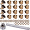 PH PandaHall 20 sets Boot Hooks Brass Shoes Eyelets Buckles Boot Lace Hooks Press Stud Tools with Rivets Shoe Repair Kit for Climb Hiking Shoes Wo...