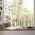 Decalmile Garden Flower Window Clings - Double Sided Iris Floral Spring Easter Window Decals & Stickers for Mom...
