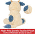GUND Cozys Collection Cow, Stuffed Animal for Ages 1 and Up, Spring Decor Plush Toy, Cream/Blue, 10”...
