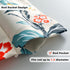 DriftAway Ada Botanical Print Lined Flower Leaf Thermal Insulated Window Valance Rod Pocket Waterfall Swag Valance with Pom Pom 52 Inch by 18 Inch...