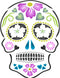 Day of The Dead Sugar Skull Stencil, 6.5 x 8.5 inch (M) - Halloween Decor Stencils for Painting Template...