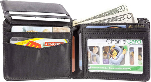 Big Skinny Men's L-Fold Passcase Leather Slim Wallet, Holds Up to 30 Cards...
