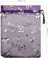 Ankirol 100pcs Sheer Organza Favor Bags Purple Butterfly Print For Wedding Gift Bags Samples Display Drawstring Pouches (4x6)...