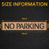 Qilery 2 Pcs Reserved Reusable Pavement Letter Stencil No Parking 4 x 26'' Parking Lot Stencil Recycled Cardboard Floor Stencil Pavement Marking S...