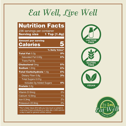 Eat Well Ground Coriander Powder 15 oz, Bulk Traditional Ground Coriander Cilantro Seeds in Shaker Bottle, Gourmet Spices Seasonings, Pure Spice I...