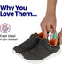 Kids Heel Cups & Heel Inserts for Sever's Disease and Heel Pain Relief | Gel Heel Cushions for Plantar Fasciitis & Achilles Tendonitis, Heel Spurs...