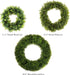 11.5-Inch Opal Basil Wreath - UV Resistant Artificial Summer, Fall, Winter, or Spring Wreath - Indoor/Outdoor Wreaths for Front Door by Pure Garde...