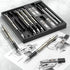 Nicpro 0.9 mm Art Mechanical Pencils Set in Gift Case, 6 PCS Metal Drafting Pencil 0.9mm with 6 Tube HB Lead Refills & 18 PCS Eraser Refills for A...