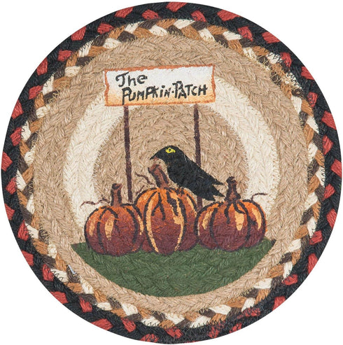 Earth Rugs Trivet, 10", Pumpkin Patch...