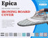 EPICA Silicone Coated Ironing Board Cover- Resists Scorching and Staining - 15" x54 (Grey Circles)...