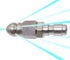 (2 Sets) Pressure Washer Sewer Jetter Nozzle with Stainless Steel, Mini Compact Durable Sewer Jet Nozzle,Pressure Drain Jetter Hose Nozzle,1/4'' Q...