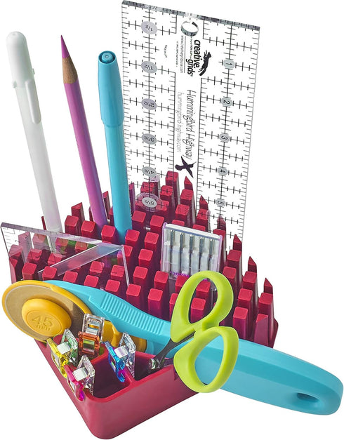Your Nest Craft Organizer for Rulers, Scissors, Rotary Cutters and More - Cardinal Red...