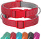 Didog Reflective Dog Collar with Buckle, Adjustable Soft Neoprene Padded Nylon Pet Collars for Small Medium Large Dogs, Red, S...