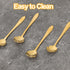 8 Pcs Flower Dessert Spoons, Coffee Teaspoon Set Stainless Steel Tableware Sugar Spoon Small Tea Spoons Cafe Bar Spoon Cute Coffee Teaspoon Mini T...