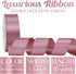 MEEDEE Mauve Rosy Satin Ribbon 1-1/2 Inch Rose Pink Ribbon Lux Satin Double Faced Satin Ribbon by 50 Yards Pink Polyester Satin Ribbon for Crafts,...