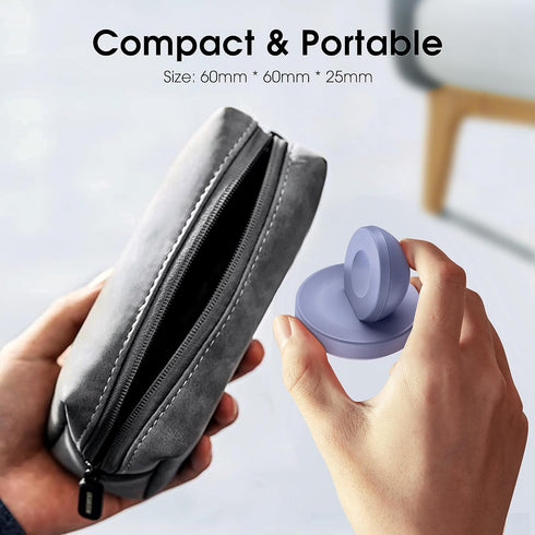 Portable Magnetic Charging Dock for Apple Watch, Wireless Fast Watch Charger Stand with Charging Cable, Support Nightstand Mode, Compatible with A...