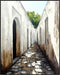Posterizer 1 pcs-quiet Mediterranean or North African village alleyway 5-Photography Art Gift for Men Women Entrepreneur Teens Decor for Home & O...