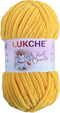 Yellow Soft Velvet Yarn Chenille Yarn for Crocheting Super Bulky, 75.4 yds, Baby Blanket Yarn for Knitting Amigurumi Yarn Fancy Yarn for Crochet W...