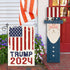 Trump 2024 Flag 12x18 Double Sided Garden Flag American Patriotic USA Flag - Take America Back Garden Flags for Outside Lawn Decor Yard Flag for D...