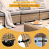 6PCS 2.17in Outdoor Patio Furniture Clips,Adjustable Sectional Couch Sofa Funiture Clamps,Outdoor Patio Wicker Furniture Fasteners Clips Sectional...