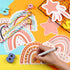 90 Pieces Rainbow Classroom Decor Rainbow Clouds Star Heart Sun Bulletin Board Birthday Party Baby Shower Decor for Bulletin Board Classroom Schoo...